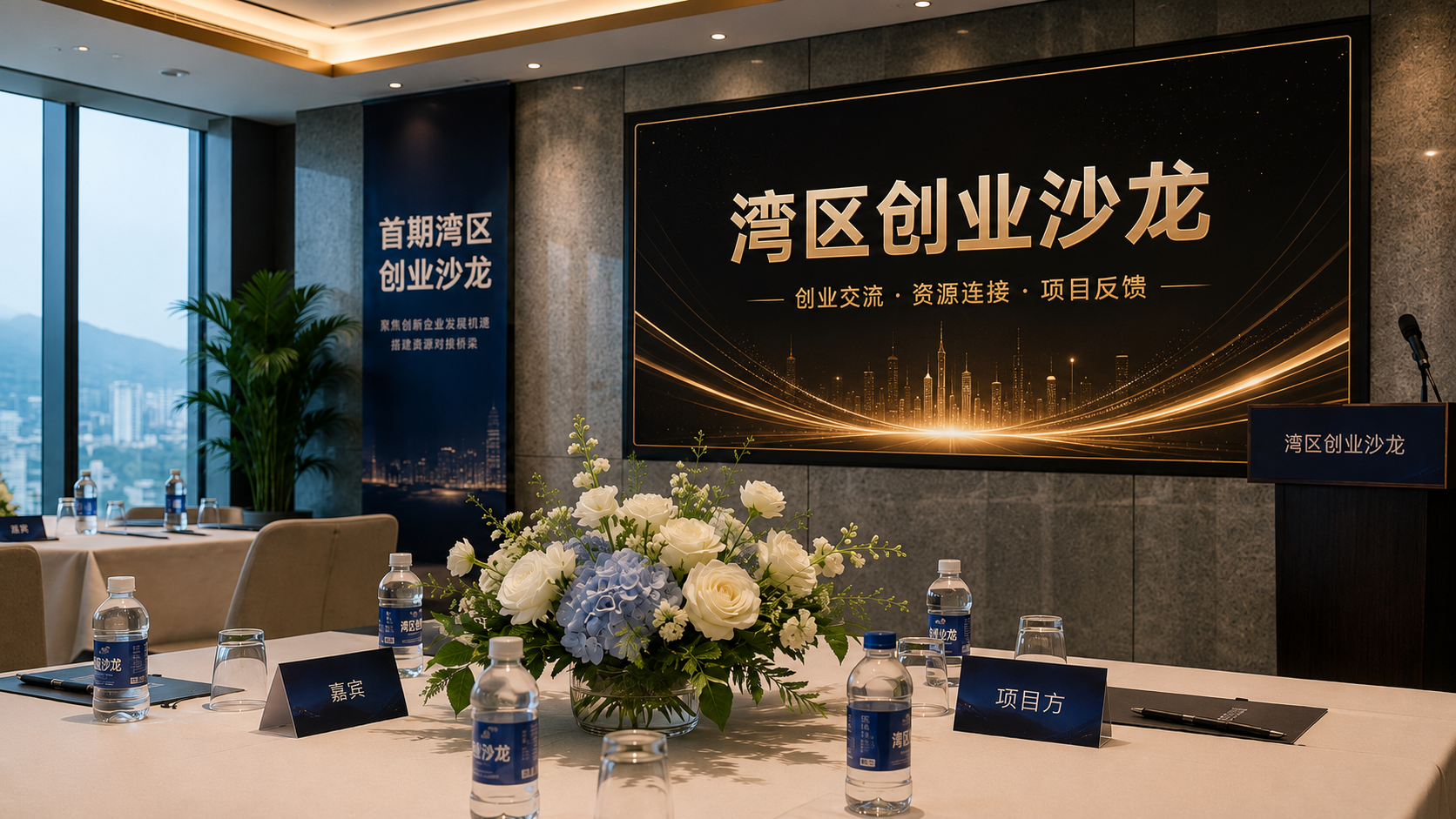 湾区创业沙龙活动视觉图